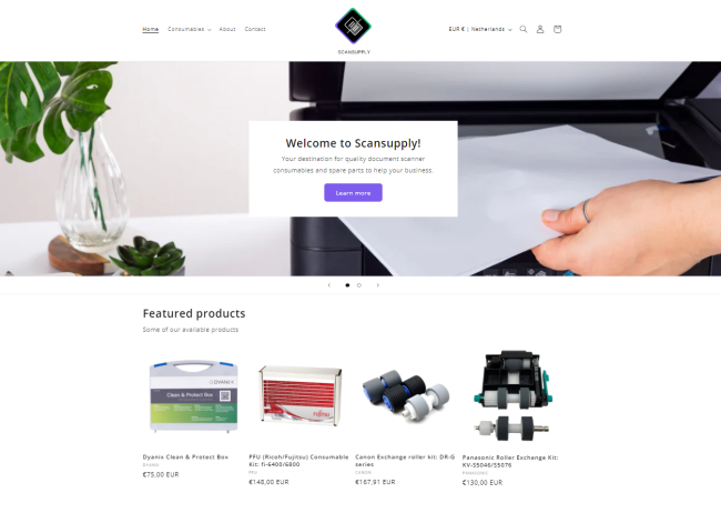 Scansupply homepage